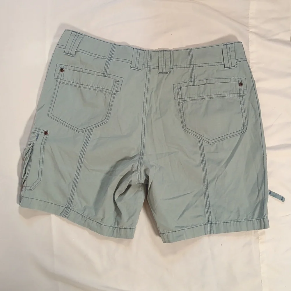 Eddie Bauer Sz 14P shorts green cargo shorts - Picture 6 of 10